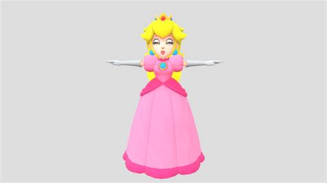 princess peach 3d model